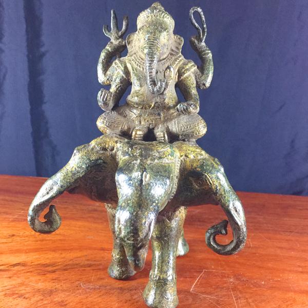 Bronze Ganesha On Airavanna, 240g