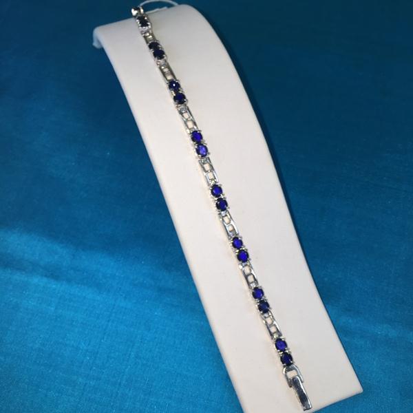 Sapphire Bracelet, 92.5% Silver