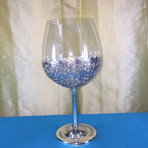 Wine Glass Holder, 50% Silver